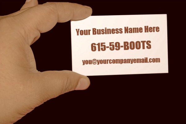 Sample Business Card | Bootstrapping Without Boots